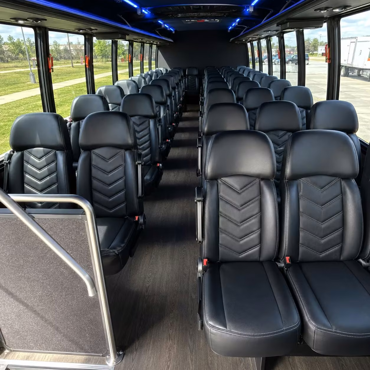 25 passenger minibus inside