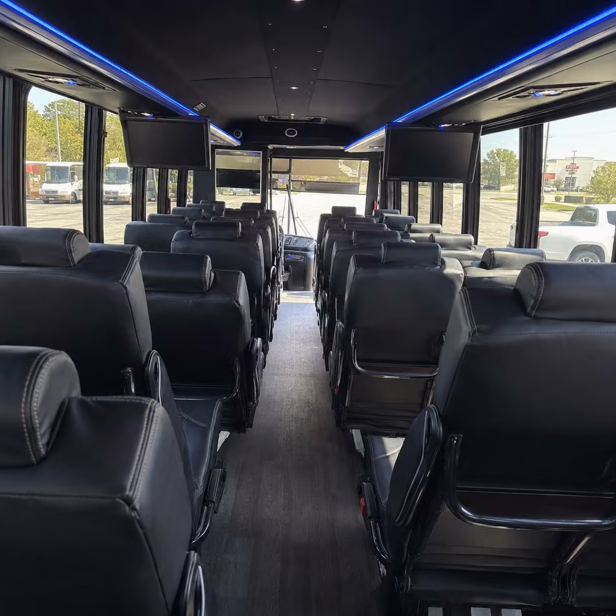 28 passenger minibus interior